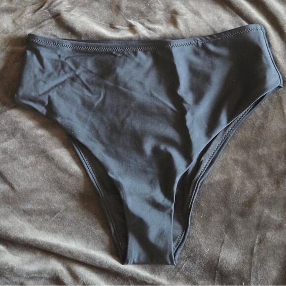 Aerie The Cheeks Bikini Bottom Sz XSmall Black NWT - Picture 5 of 8